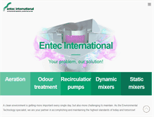 Tablet Screenshot of entec-international.com